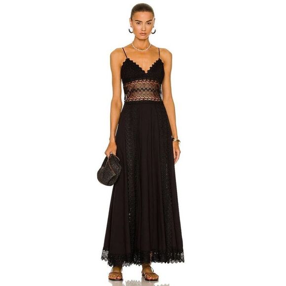 Charo Ruiz Brenda Long Dress black XL - Picture 1 of 13